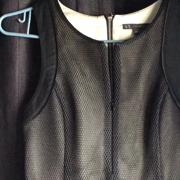 Armani Exchange netted, black and cream dress - Picture 9 of 13
